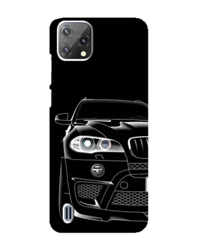 Чехол для Blackview A55 с картинкой «Темный силуэт BMW»