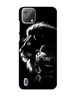 Чехол для Blackview A55 с картинкой «BMW и лев»