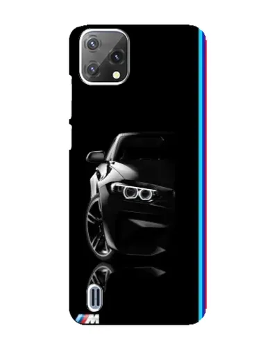 Чехол для Blackview A55 с картинкой «Силуэт BMW в темноте»