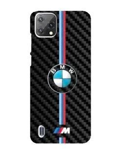 Чехол для Blackview A55 с картинкой «Эмблема BMW и карбон»