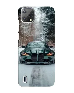 Чехол для Blackview A55 с картинкой «BMW в зимнем лесу»