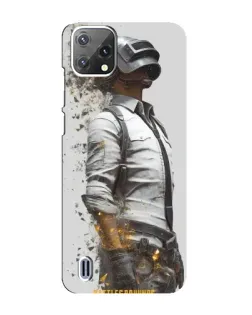 Чохол для Blackview A55 з картинкою «PUBG — боєць у пилу»