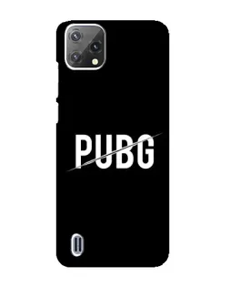 Чохол для Blackview A55 з картинкою «PUBG — білий логотип»