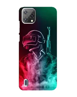 Чохол для Blackview A55 з картинкою «PUBG — вогняний воїн»