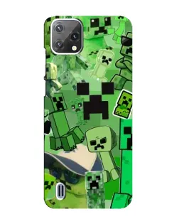 Чохол для Blackview A55 з картинкою «Кріпери Minecraft»