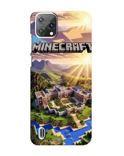Чохол для Blackview A55 з картинкою «Minecraft панорама»