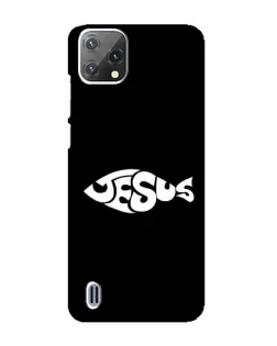 Чехол для Blackview A55 с картинкой «Рыба Jesus»