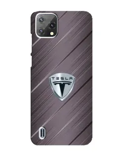 Чохол для Blackview A55 з картинкою «Металева текстура Tesla»