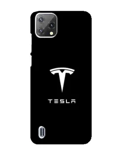 Чохол для Blackview A55 з картинкою «Tesla White Logo»