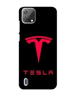Чохол для Blackview A55 з картинкою «Tesla Red Logo»