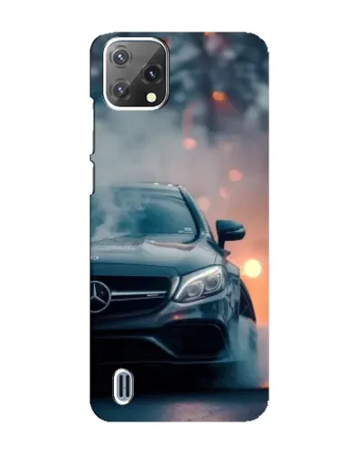 Чехол для Blackview A55 с картинкой «Mercedes — ночной город»