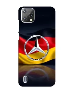 Чехол для Blackview A55 с картинкой «Mercedes — флаг Германии»