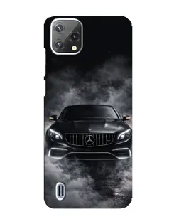 Чехол для Blackview A55 с картинкой «Mercedes в дыму»