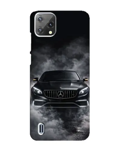Чехол для Blackview A55 с картинкой «Mercedes в дыму»