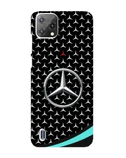 Чехол для Blackview A55 с картинкой «Mercedes — бирюзовый акцент»