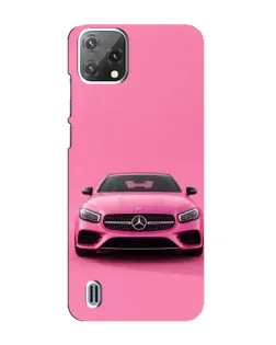 Чехол для Blackview A55 с картинкой «Розовый Mercedes AMG»