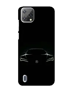 Чехол для Blackview A55 с картинкой «Mercedes — силуэт авто»