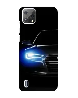 Чохол для Blackview A55 з картинкою «Неоновий погляд Audi»