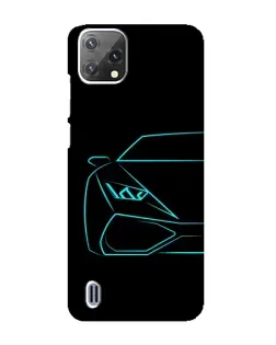 Чохол для Blackview A55 з картинкою «Блакитний силует Lamborghini» Чохол для Blackview A55 з картинкою «Блакитний силует Lamborghini»