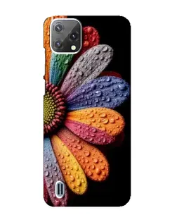 Чехол для Blackview A55 с картинкой «Радужный цветок»