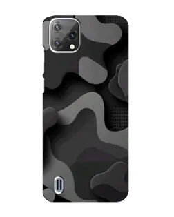 Чехол для Blackview A55 с картинкой «Темный абстрактный камуфляж»