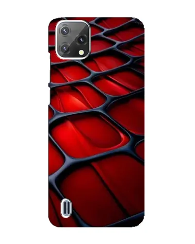 Чохол для Blackview A55 з картинкою «Червона глянцева сітка»