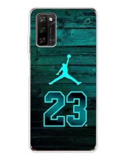 Чехол для Blackview A70 Pro с картинкой «Jordan Cyan 23»