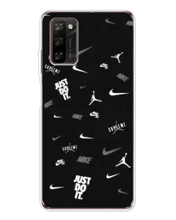 Чехол для Blackview A70 Pro с картинкой «Nike Black Pattern»