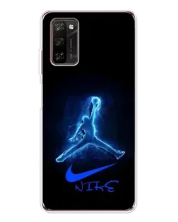 Чехол для Blackview A70 Pro с картинкой «Jordan Neon Blue»