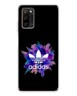 Чехол для Blackview A70 Pro с картинкой «Взрыв красок Adidas»