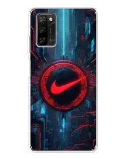 Чехол для Blackview A70 Pro с картинкой «Техногенный стиль Nike»