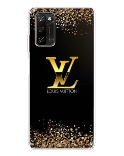 Чохол для Blackview A70 Pro з картинкою «LV — золоті іскри»