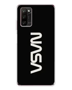 Чехол для Blackview A70 Pro с картинкой «NASA — вертикальный логотип»