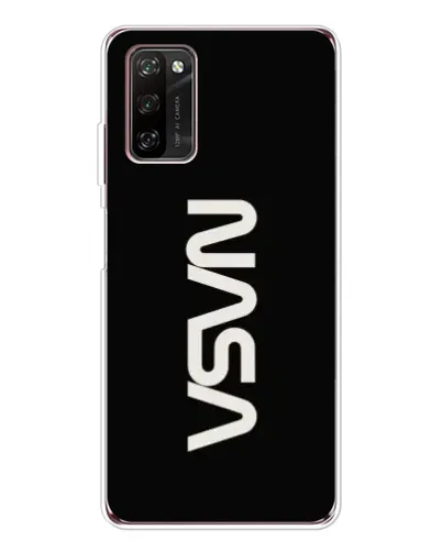 Чехол для Blackview A70 Pro с картинкой «NASA — вертикальный логотип»