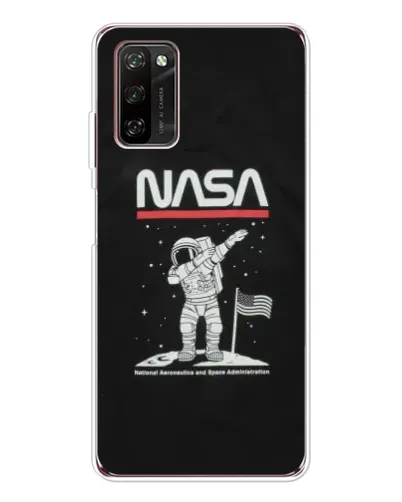 Чехол для Blackview A70 Pro с картинкой «NASA — шагаем по Луне»