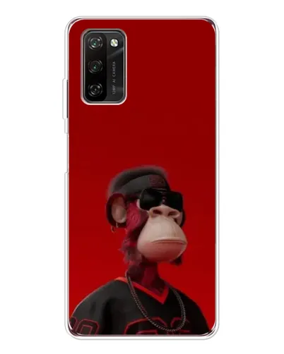 Чехол для Blackview A70 Pro с картинкой «Bored Ape в красном» Чехол для Blackview A70 Pro с картинкой «Bored Ape в красном»