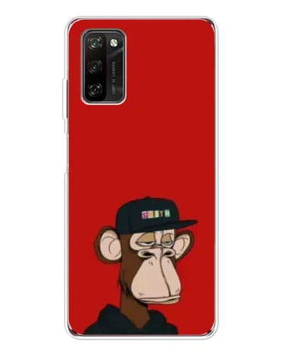 Чехол для Blackview A70 Pro с картинкой «Bored Ape — красный фон» Чехол для Blackview A70 Pro с картинкой «Bored Ape — красный фон»