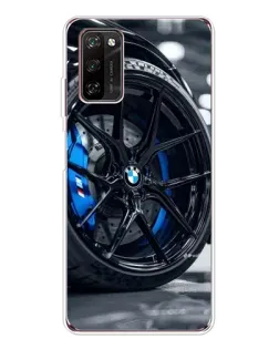 Чехол для Blackview A70 Pro с картинкой «Колесо BMW вблизи»