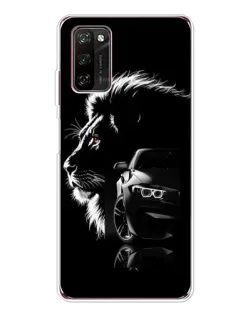 Чехол для Blackview A70 Pro с картинкой «BMW и лев»