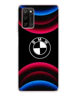 Чехол для Blackview A70 Pro с картинкой «Логотип BMW и неоновые дуги»
