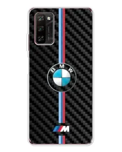 Чехол для Blackview A70 Pro с картинкой «Эмблема BMW и карбон»