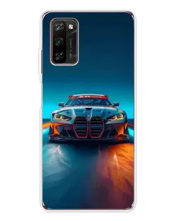 Чохол для Blackview A70 Pro з картинкою «BMW — вогні неону»