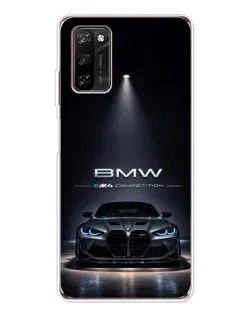 Чохол для Blackview A70 Pro з картинкою «BMW крізь нічне місто»