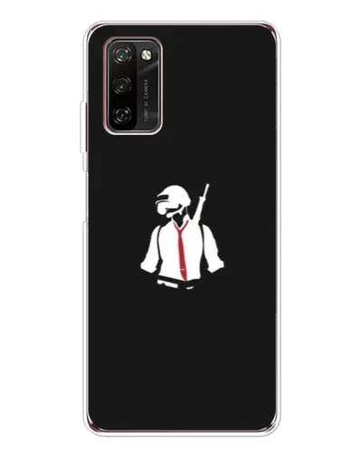 Чехол для Blackview A70 Pro с картинкой «PUBG — силуэт воина»