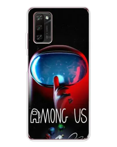 Чехол для Blackview A70 Pro с картинкой «Красный импостер — макро»