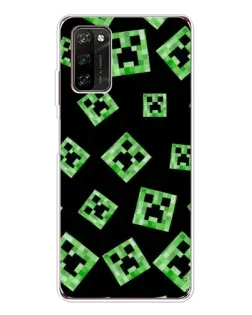 Чехол для Blackview A70 Pro с картинкой «Паттерн с криперами»