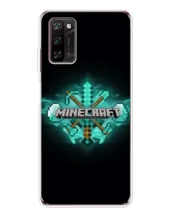 Чехол для Blackview A70 Pro с картинкой «Minecraft Diamond лого»