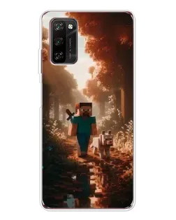 Чехол для Blackview A70 Pro с картинкой «Стив в лесу»