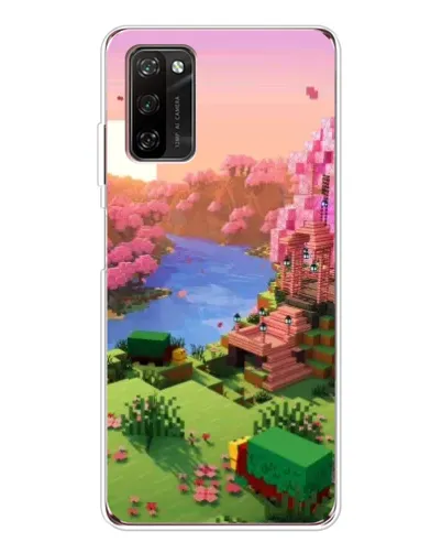 Чехол для Blackview A70 Pro с картинкой «Розовое дерево Minecraft»