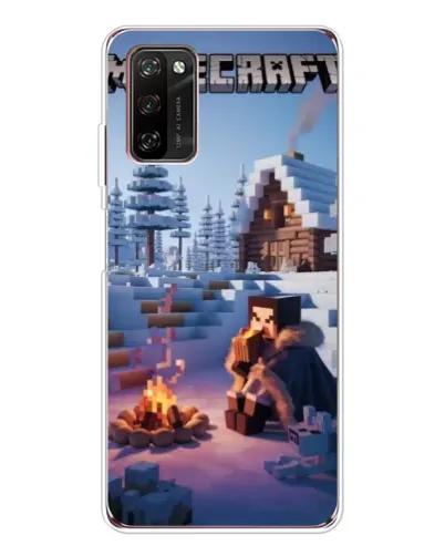 Чехол для Blackview A70 Pro с картинкой «Зимний Minecraft»